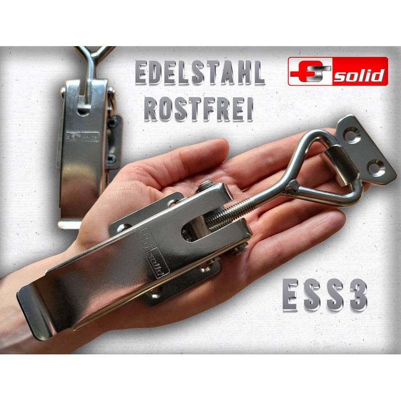 FTsolid ESS3 Adjustable Stainless Steel Toggle Lock Crate Lock Rustproof