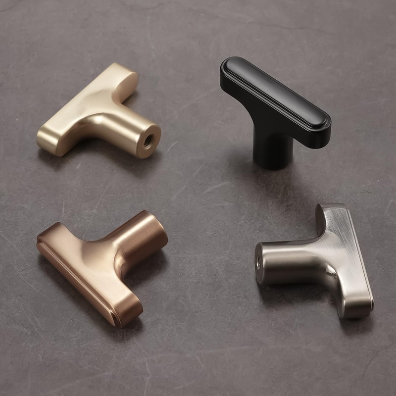 COTYKILEY 10 Pack Brushed Satin Nickel Kitchen Cabinet Knobs Drawer