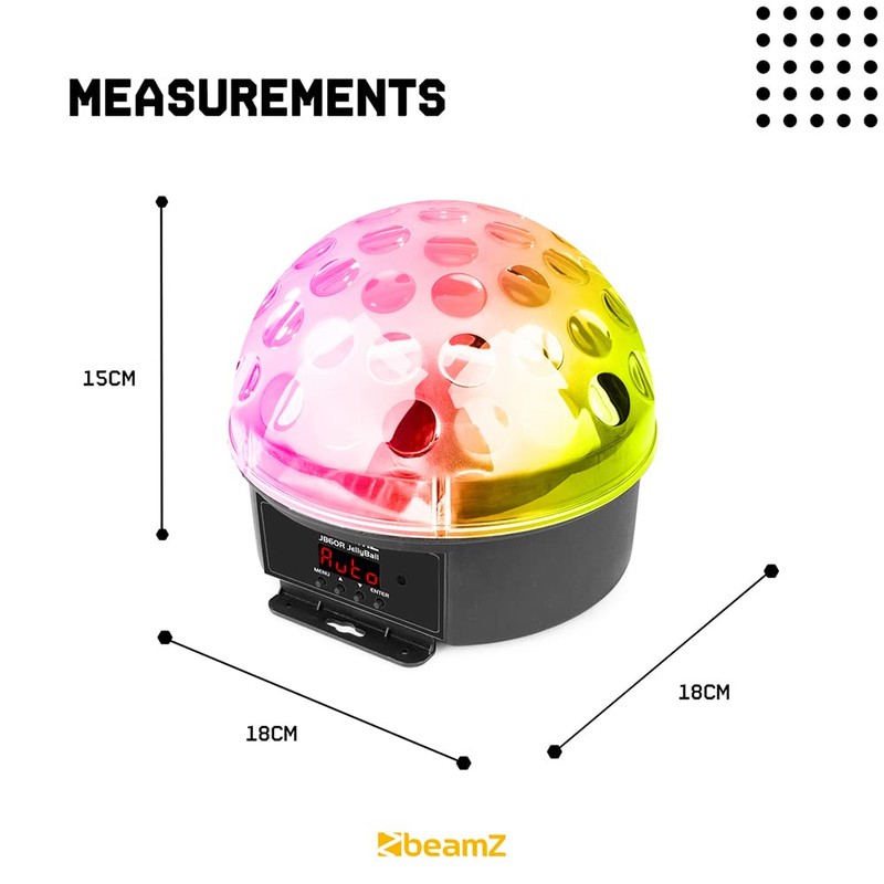 BeamZ JB60R Jelly Ball - LED Disco Ball Party Light