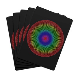 Brian Bula Circle Rainbow Playing Cards Rainbow Art Poker Cards