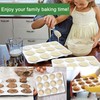 Herogo 2 Pack 12-Cup Stainless Steel Cupcake Pan Tin for