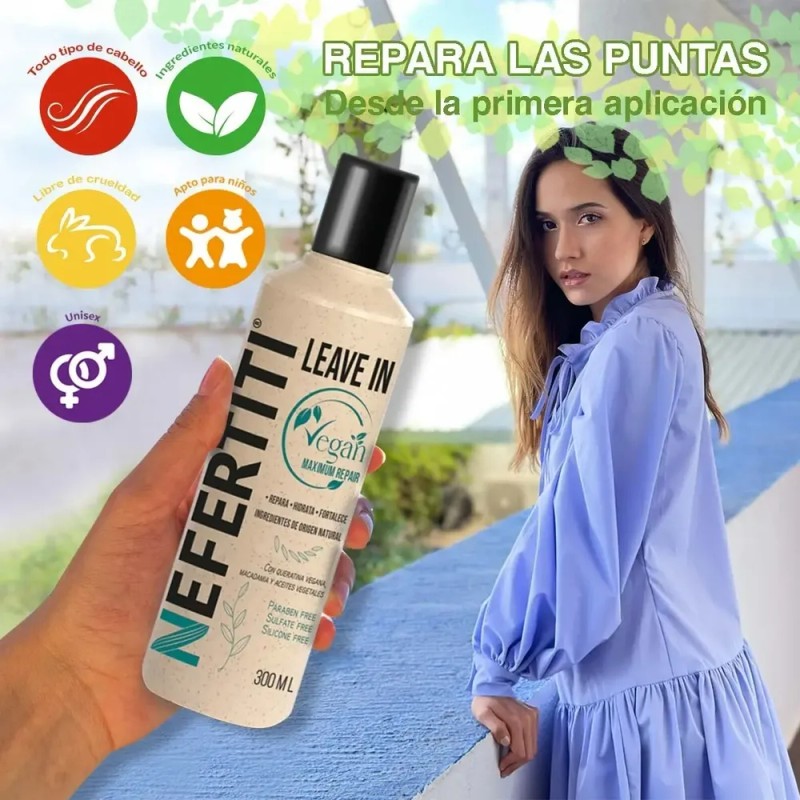 Leave In Vegan Maximum Repair Nefertiti Repara Sin Enjuague