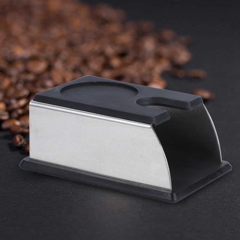 NonSlip Stainless Steel Coffee Tamper Stand Holder Tamping Mat Coffee