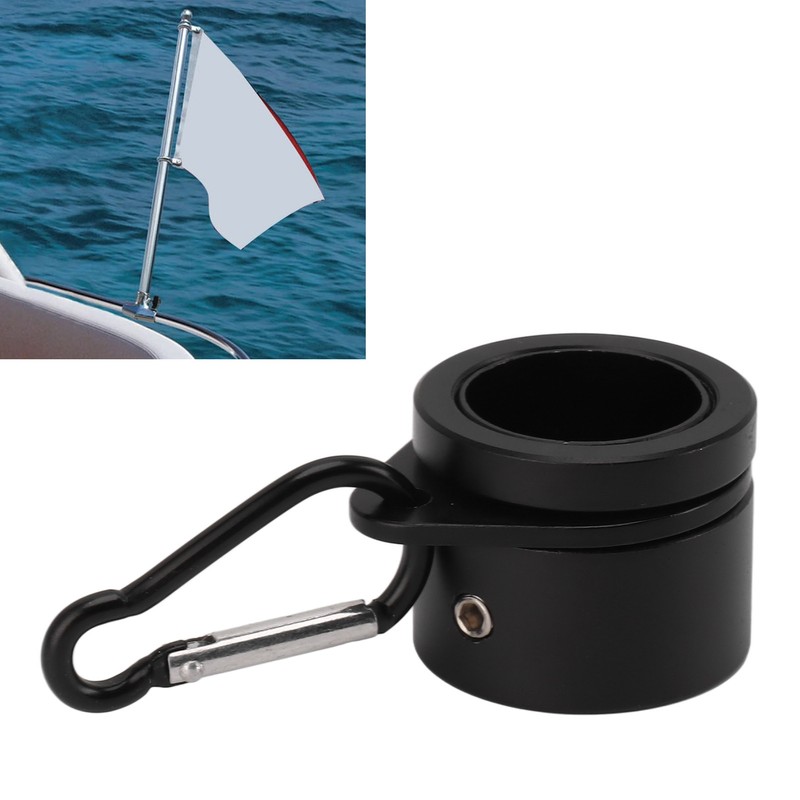 2 Pcs G3/4 Flag Pole Rings Aluminium Alloy 360° Rotating
