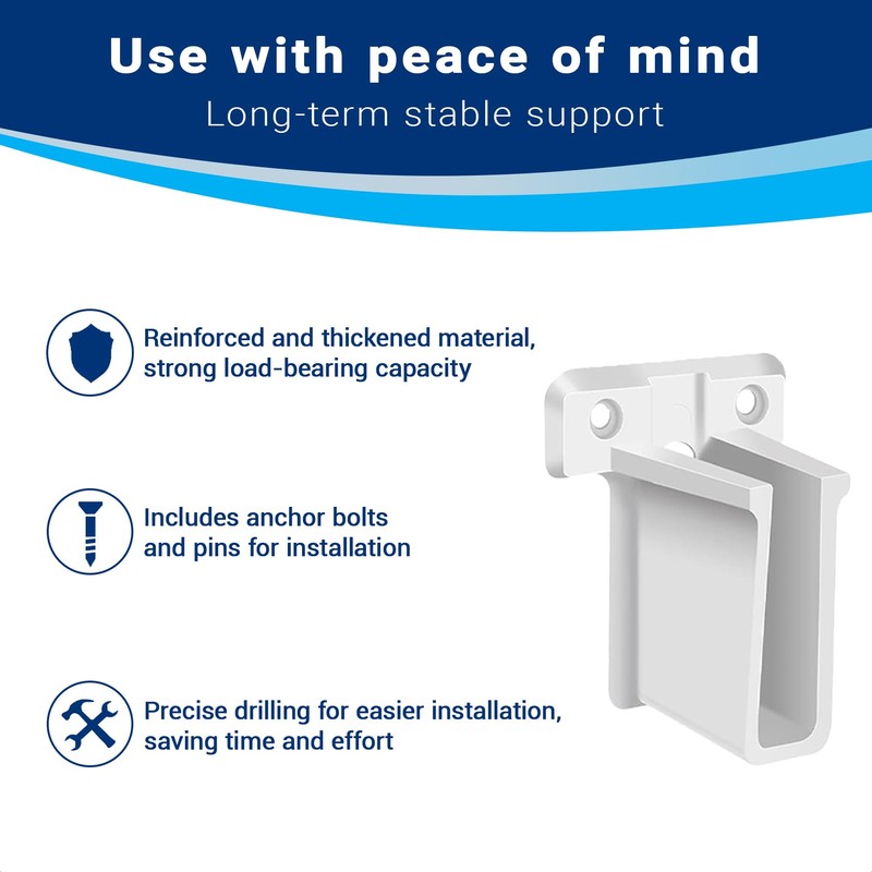 Hufopik 4 Pack Wire Shelf End Bracket, Designed for Closetmaid