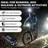 Vefhby Clip on Flashlight, 8 Modes Running Light for Runners