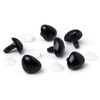 Cousin DIY Shank Back Animal Nose 18mm, 6Pc, Black