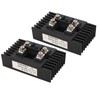 2Pcs Single Phase Bridge Rectifier 100A 1600V 4 Terminals Current