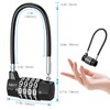 Brifit Combination Padlocks, Long Shackle Padlock with 4 Digit Code,