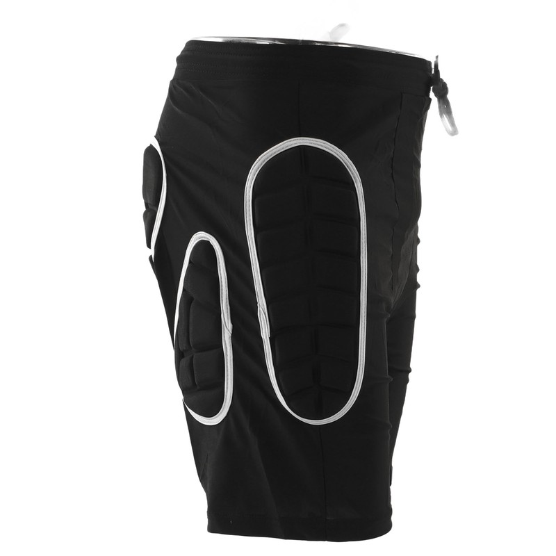 Silver Black Skiing Hip Protection Shorts Impact Resistant Breathable Skating