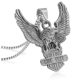 Gleamart Cross Pendant Necklace Stainless Steel Religious Necklace Bible Necklace for Women Men, Metal