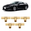 3 Way Adapter Fitting Brass 5/8in Brass Universal Tee Fitting