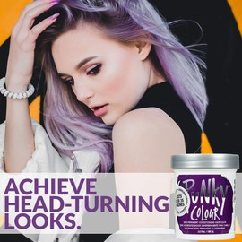 Punky Purple Semi Permanent Conditioning Hair Color, Vegan, PPD and Paraben Free, lasts up to 25 washes, 3.5oz