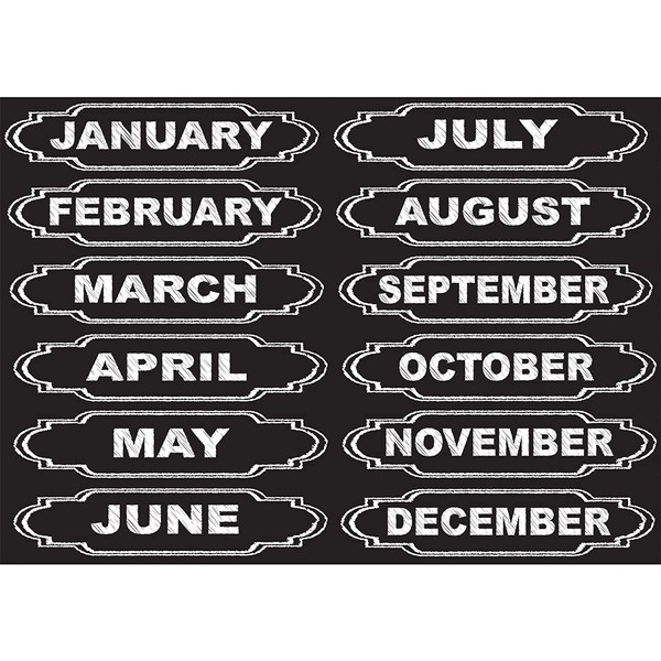 ASHLEY PRODUCTIONS Months of The Year Die-Cut Magnets