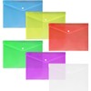 ASYKNM Pack of 6 Clear Document Folders with Press Stud