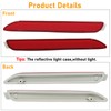 Abodvu Compatible with Toyota RAV4 Rear Bumper Reflector 2019-2024,Sienna Left