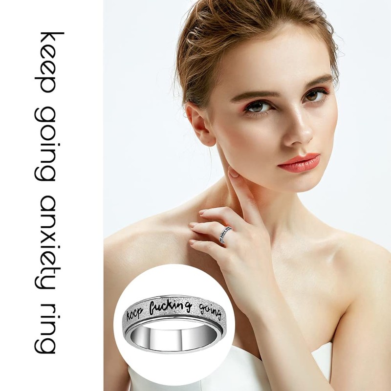 Fidget Toys Adults Anxiety Ring Fidget Spinner Ring Women Men