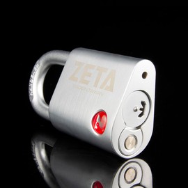 ZETA ZR45 High Security 6-Pin Dimple Slider with Sidebar Cut Pick Resistant Locksport 45mm Width Padlock