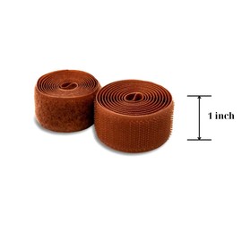 Coyote Cinta de gancho y bucle de 1 pulgada – Cinta de cierre no adhesiva, longitud de 1 yarda, nailon, para ropa, bolsos, zapatos, chamarra, uniforme militar, manualidades
