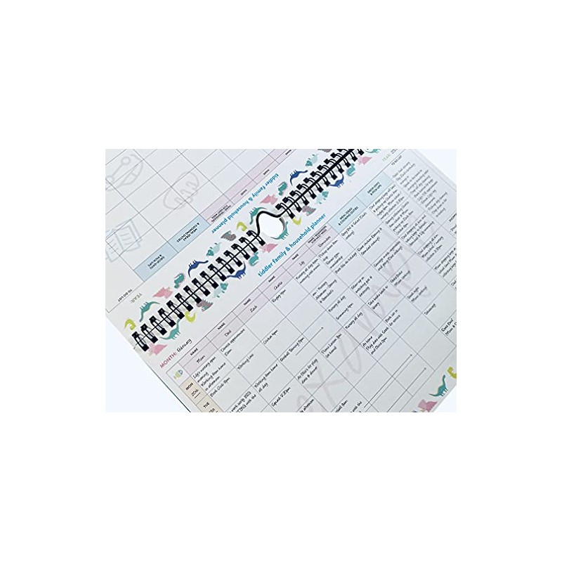 tiddler family & household planner | Undated Weekly Family Organiser/Planner