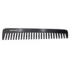 Swedish Crown Large strand comb 18 cm handmade sawn black