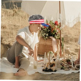 LIFKOME 5pcs American Flag Baseball Cap Wig Decor Outdoor Hat for Men and Women Uv Comfortable Fit for Summer Activities and Independence Day Celebrations