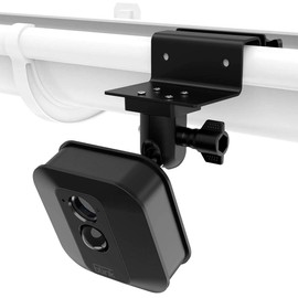 TIUIHU Weatherproof Gutter Mount for the Blink Outdoor Blink Outdoor 4 Blink XT/XT2, Adjustable Aluminium Bracket Accessory for Blink Camera (1 Pack, Black)