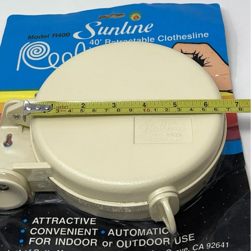 Sunline Vtg NEW Sunline 40' Retractable Clothesline Reel Model R400