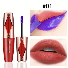 AMOCOCO 1114 Peel-Off Lip Color, 5 Shades Mixed Color System, Long Lasting Glossy & Matte Finish, Waterproof, for All Skin Types, Adult Makeup Paste - Color: #03