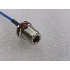 Phoenix New Phoenix N Female Bulkhead to SMA Male Right Angle RG402  Cable 12" Inches