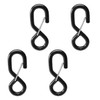 US Cargo Control Heavy Duty Black Vinyl Coated S-Hook w/Keeper