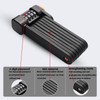 Folding Combination Lock - Hard Alloy Bike Lock with 4-Digit