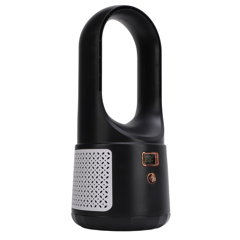 USB Desk Fan 6 Speeds Wind Quiet Portable Bladeless Cooling