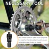 Solvayne Crank Remover Tool, Bicycle Crank Extractor Puller for Bike