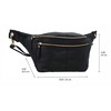Gusti Freya Leather Belt Bag for Men and Women, Waist