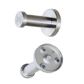 Uregish Wall Hooks, Stainless Steel, Stylish, Simple Design, 6 Pieces, DIY Set (2.0 inches (50 mm)