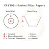 EDESISA ESPRESS - 100 Size 45/185mm Basket Coffee Filter Papers