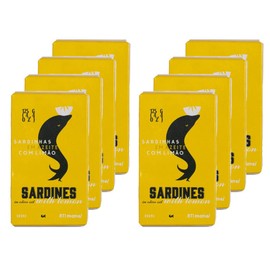 Ati Manel Canned Sardines in Olive Oil & Lemon | 125g Tinned Fish | 8-Pack of 125g Cans