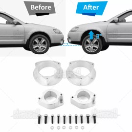 SI Alum 3" Full Lift Kit Spacers for Subaru 2000-2005 2006 Legacy / Baja / Outback