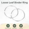 PATIKIL 3.1" x 3.5" Loose Leaf Binder Rings, 30 Pcs