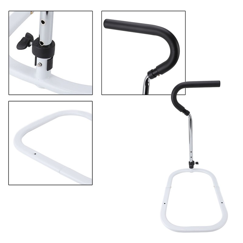 Bedside Assist Handle Bed Guardrail Get Up Rail Adjustable Height