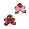 Vinyl Gingerbread Man Hair Bow