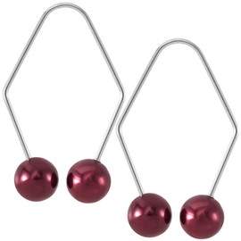 CustomyLife 2pcs Natural Dimple Maker for Cheeks, Dark-Red Facial Muscle Dimple Trainer Shaper Exerciser Tools for Beautiful Smile