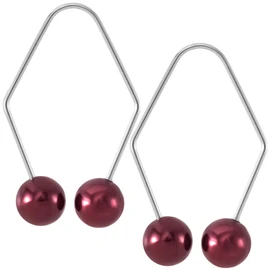 CustomyLife 2pcs Natural Dimple Maker for Cheeks, Dark-Red Facial Muscle Dimple Trainer Shaper Exerciser Tools for Beautiful Smile