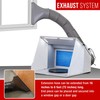 Master Airbrush Portable Airbrush Spray Booth Kit with Dual Exhaust