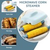Microwave Corn Steamer with Lid, Microwave Corn Steaming Box Plastic