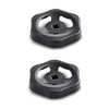 Ganter Normelemente, GN 227.6-ST-70-V7-SW Sheet Metal Hand Wheel, Valve Handle,