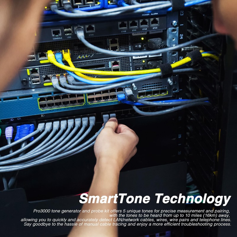 Pro3000 Tone Generator and Probe Kit, Wire Tracer Cable Toner,