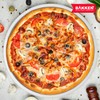 Bakken Swiss Pizza Tray Set 3-Piece – Gray Ceramic Coating,
