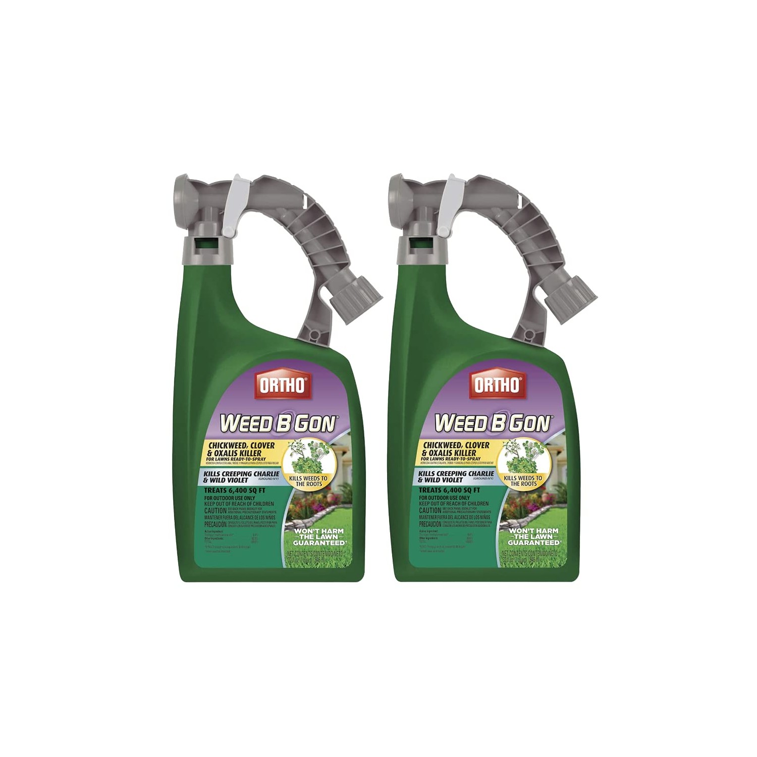 Ortho Weed B Gon Chickweed, Clover & Oxalis Killer for Lawns, 32 Oz ...